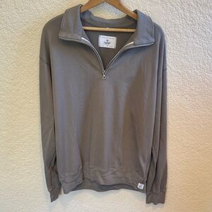 Reigning Champ Men's Half-Zip Pullover - Gray